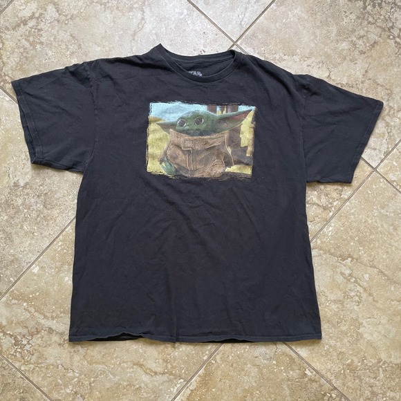 Star Wars Other - Star Wars The Mandalorian Baby Yoda Graphic T-Shirt Black XL